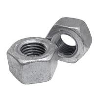 1"-8 Heavy Hex Nut, A563 Grade C, Coarse, Zinc